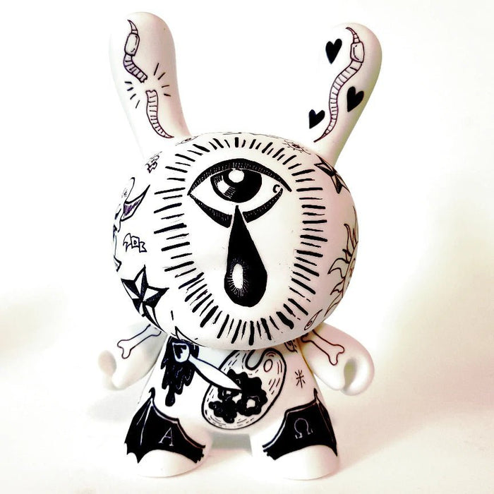 Dirt Nap 7-inch custom Dunny by Eric Mckinley Available Now - Tenacious Toys®