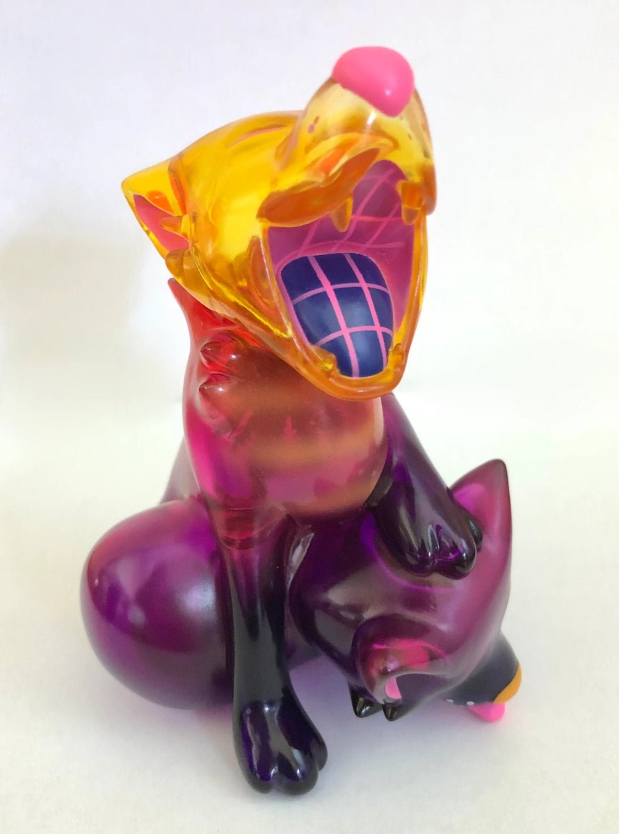 Double Track Vaporwave FoxFox vinyl figure Available Now - Tenacious Toys®