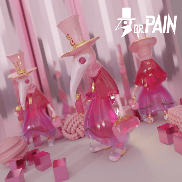Dr. Pain Pink Edition 30cm figure by Snako Production Available Now ! ! ! - Tenacious Toys®