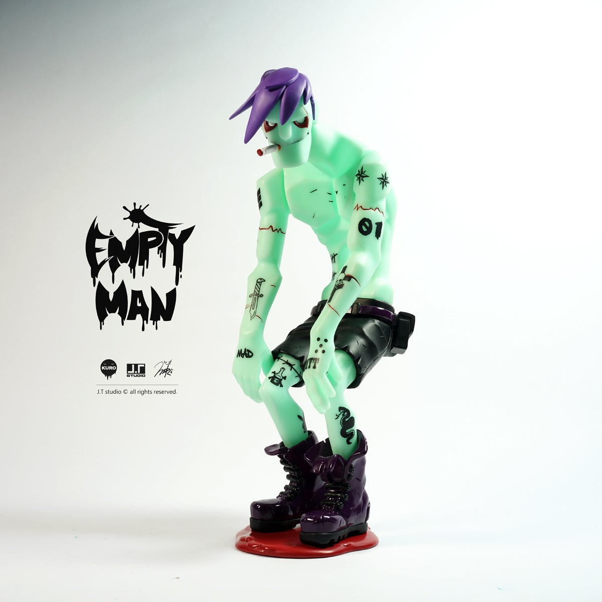 Emptyman GID Veteran.J 1/6 scale figure by JT Studio x KURO Available Now - Tenacious Toys®