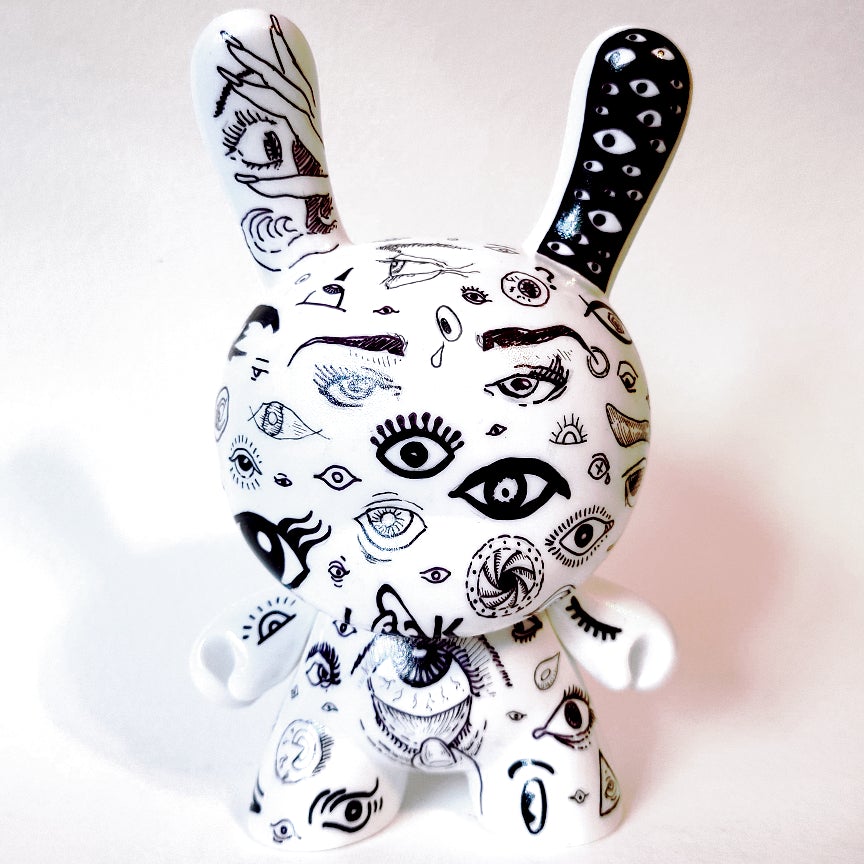 Eyes 2 7-inch custom Dunny by Eric Mckinley Available Now ! ! ! - Tenacious Toys®