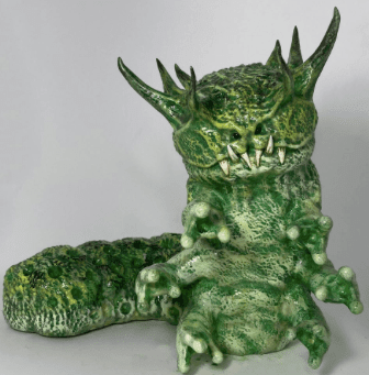 Fey Folk Awd Goggie 9.5-inch resin figure by Weston Brownlee Available Now - Tenacious Toys®