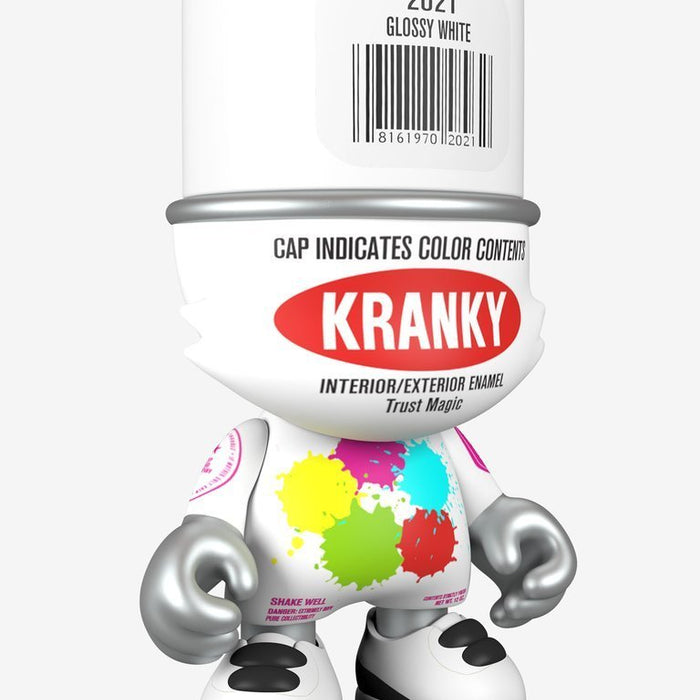 Glossy White SuperKranky 8-inch vinyl toy by Sket One x Superplastic Available Now - Tenacious Toys®