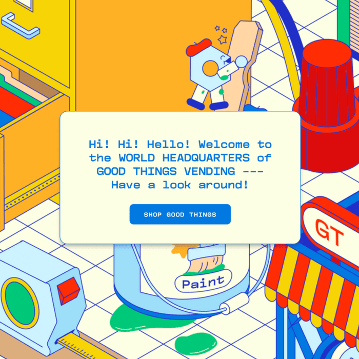 Good Things Vending has a new website - apply to be an artist - Tenacious Toys®