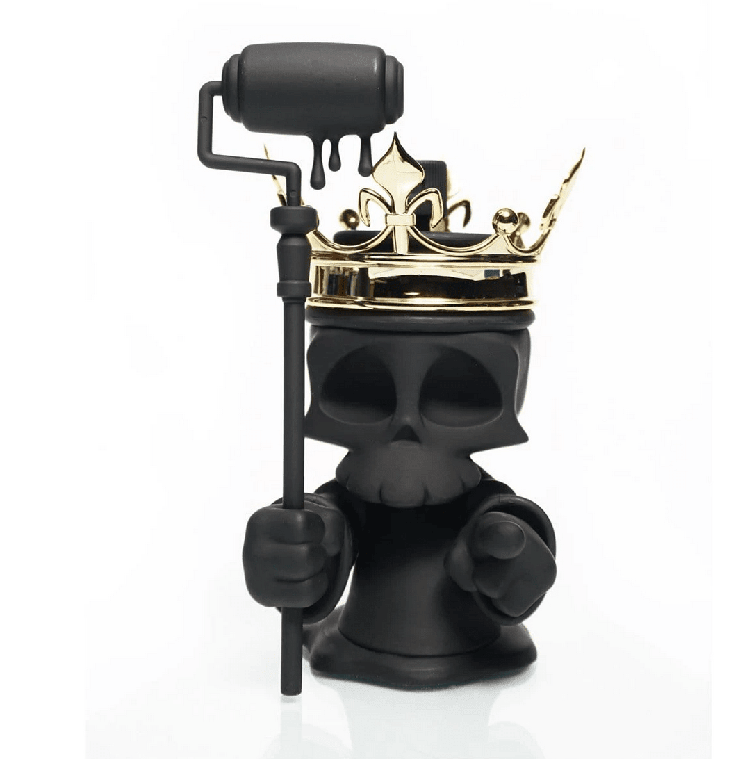 Greaper Black Death Edition 7.5-inch figure by Sket One x IamRetro Available Now - Tenacious Toys®