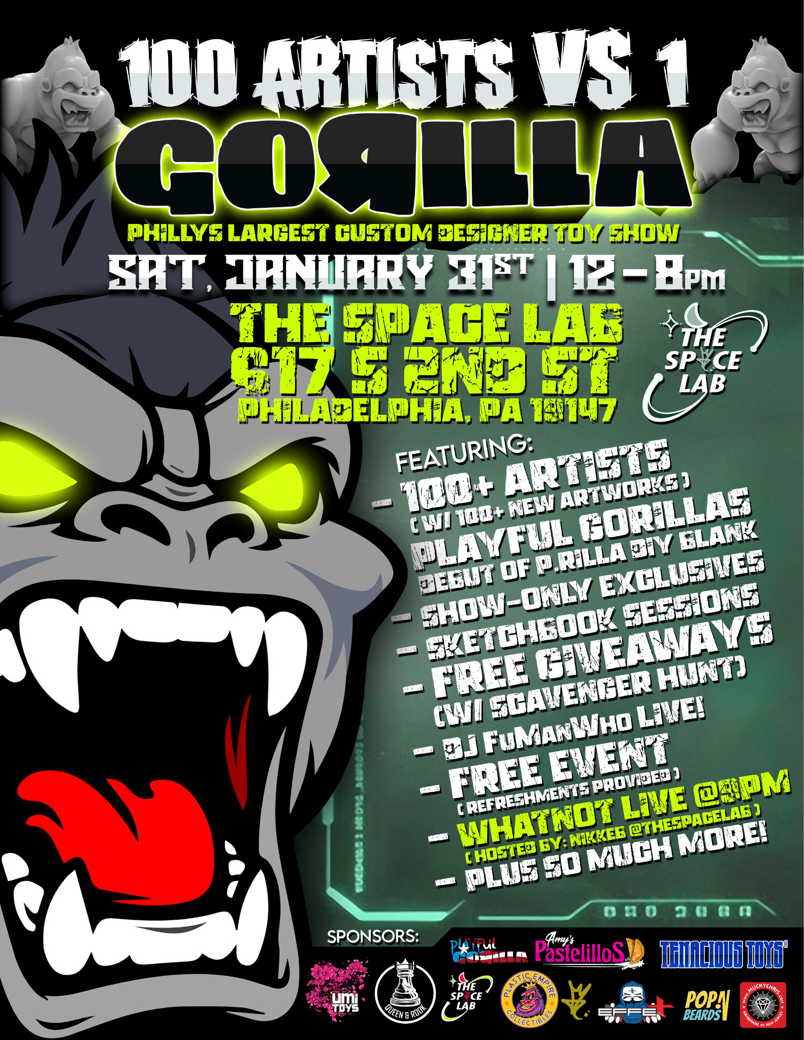 100 ARTISTS vs 1 GORILLA Custom Show