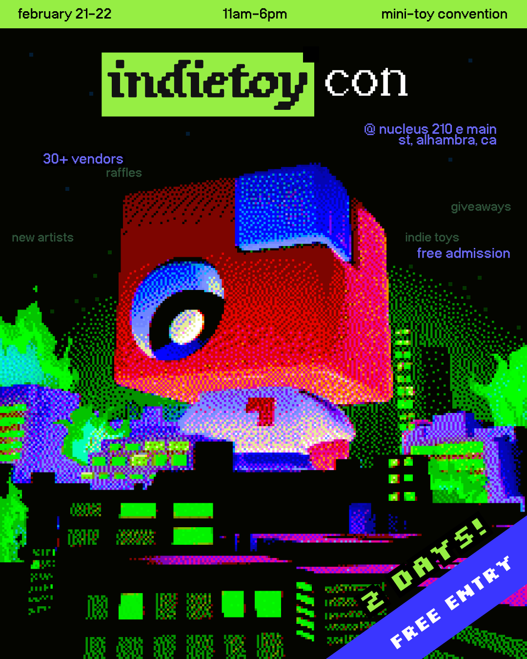 Indietoy Con Pops This Weekend in Alhambra, CA - FREE ADMISSION