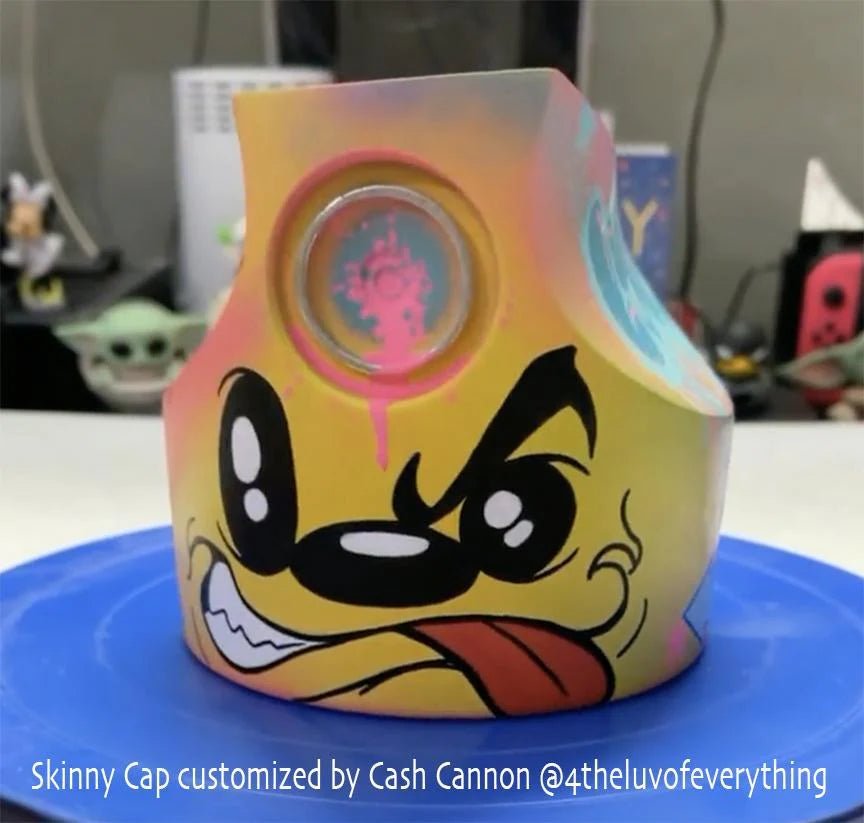 JUST SMILE Banana Skinny Cap custom by Cash Cannon Availble Now - Tenacious Toys®