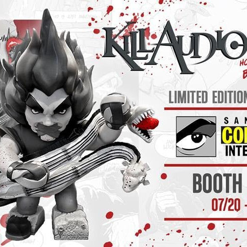 Kill Audio Vinyl Figure Blood Splatter Monochrome Edition Created by CLUTTER x Coheed and Cambria ! ! ! - Tenacious Toys®