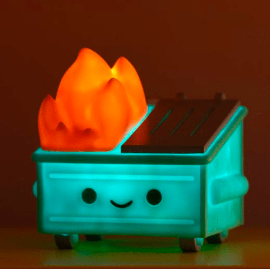 Lil Dumpster Fire LED Light by 100% Soft Available Now - Tenacious Toys®