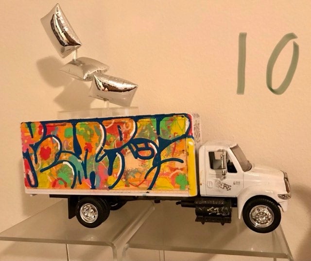 Lindsay Sturm Collection Item 10: custom tagged TYO Toys Box Truck Available Now ! ! ! - Tenacious Toys®