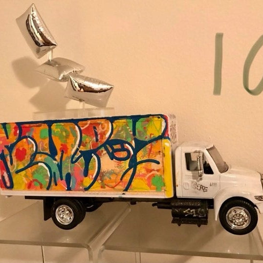 Lindsay Sturm Collection Item 10: custom tagged TYO Toys Box Truck Available Now ! ! ! - Tenacious Toys®