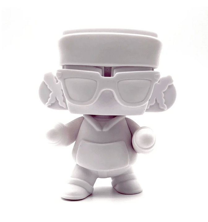 MAD*L Citizens Blank White Bandana Edition DIY Figure by MAD x UVD Toys Available Now - Tenacious Toys®