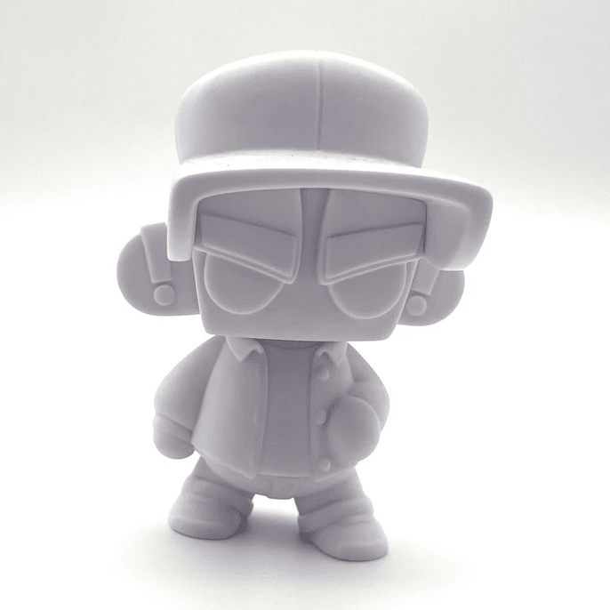 MAD*L Citizens Blank White Hat Edition DIY Figure by MAD x UVD Toys Available Now - Tenacious Toys®