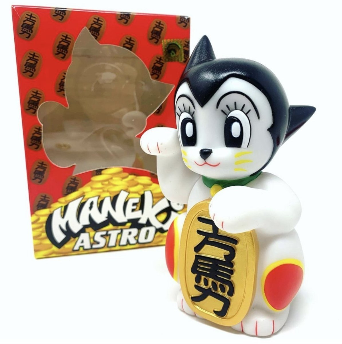 Maneki-Astro 5.5 inch vinyl figure by DoomCoDesigns Available Now - Tenacious Toys®
