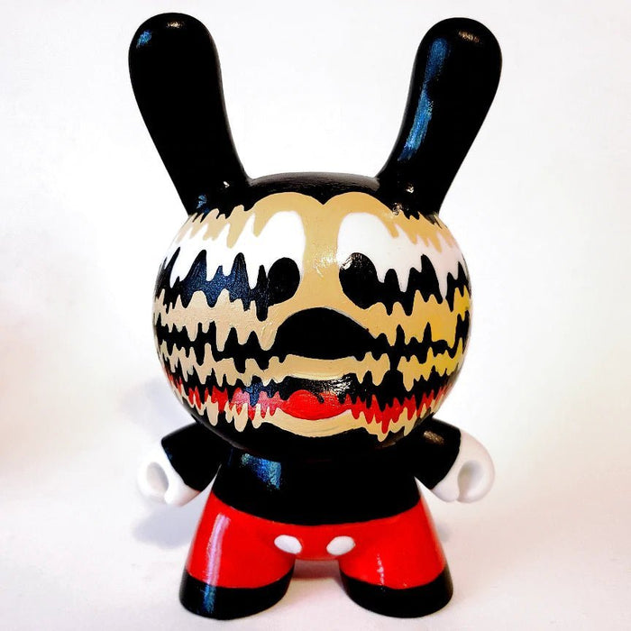 Melting Mickey 7-inch custom Dunny by Eric Mckinley Available Now - Tenacious Toys®