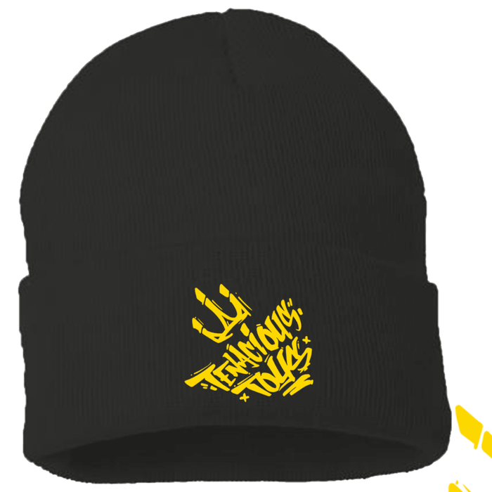 Mr Mars x Tenacious Toys Logo Beanie Black & Gold Available Now - Tenacious Toys®
