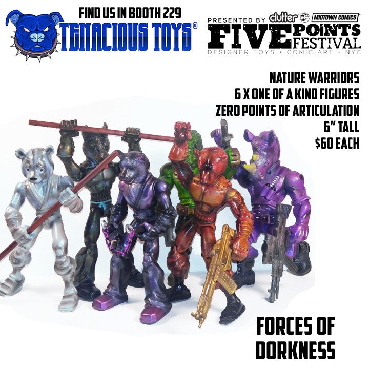 Nature Warriors 6-inch Figures by Forces of Dorkness Available Now ! ! ! - Tenacious Toys®