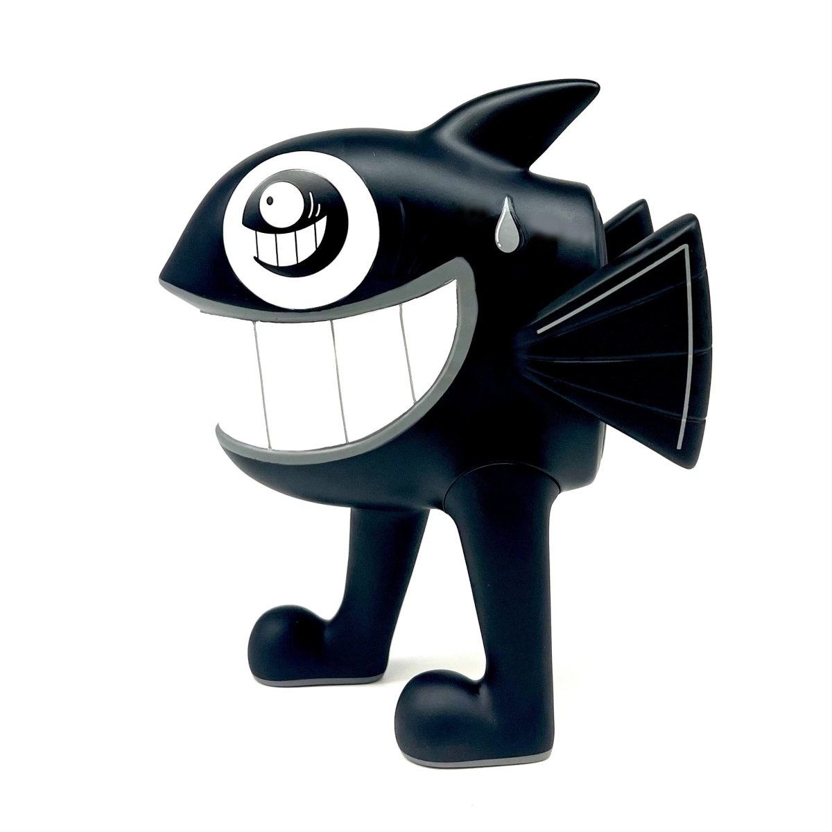 New Black Walking Fish vinyl toy by Pez - Tenacious Toys®