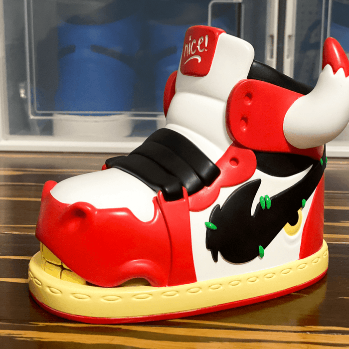 Nice! Shoes 6-inch vinyl art toy by Patrick Goodwin Available Now - Tenacious Toys®