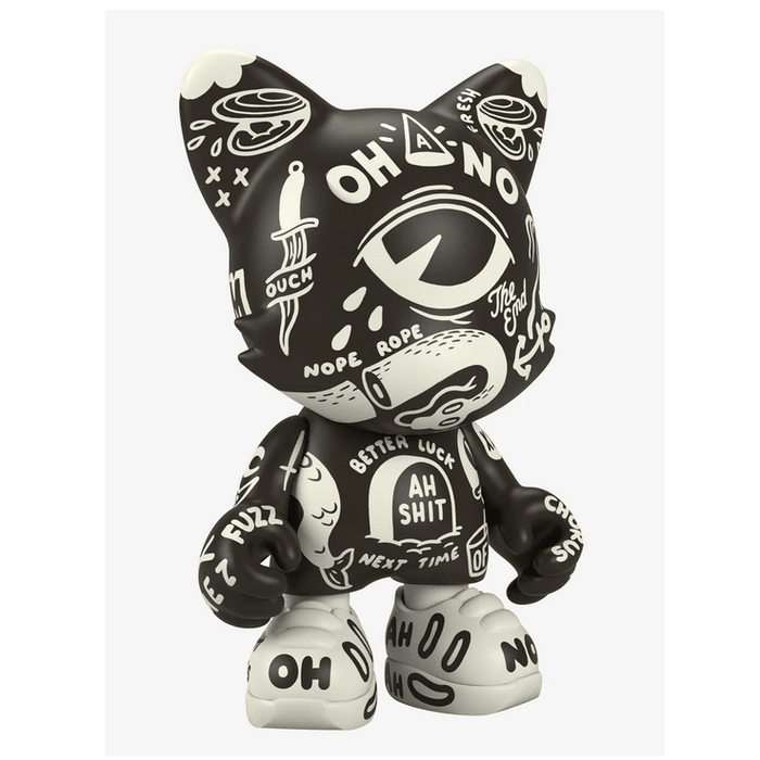 Oh-No BlackOut UberJanky by McBess 15" vinyl figure by Superplastic Available Now - Tenacious Toys®