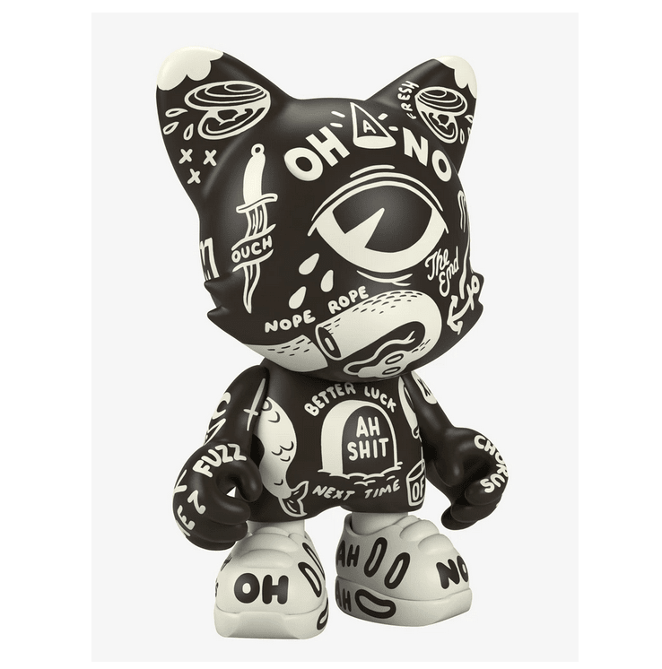 Oh-No BlackOut UberJanky by McBess 15" vinyl figure by Superplastic Available Now - Tenacious Toys®