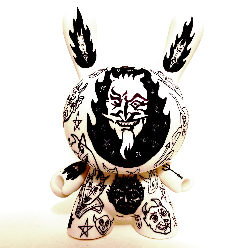 Old Devil 7-inch custom Dunny by Eric Mckinley Available Now ! ! ! - Tenacious Toys®