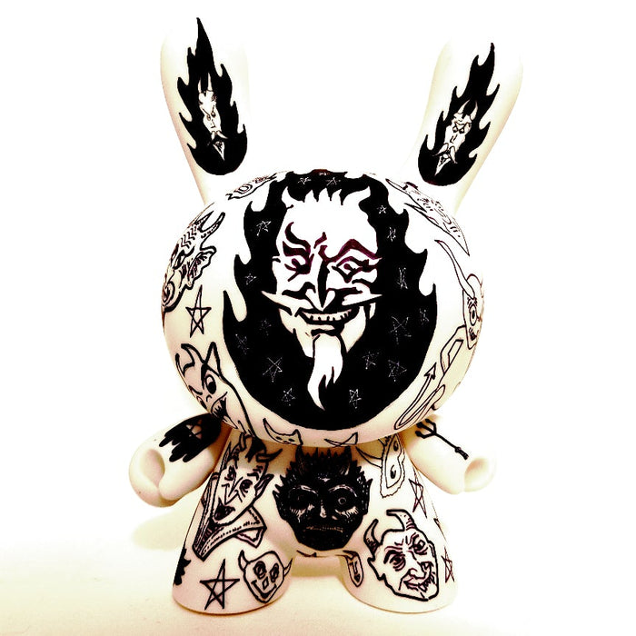Old Devil 7-inch custom Dunny by Eric Mckinley Available Now ! ! !