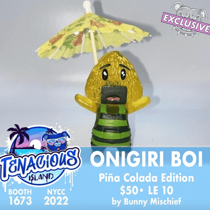 Onigiri Boi resin figure by Bunny Mischief NYCC Exclusive Tenacious Island BOOTH 1673 ! ! ! - Tenacious Toys®