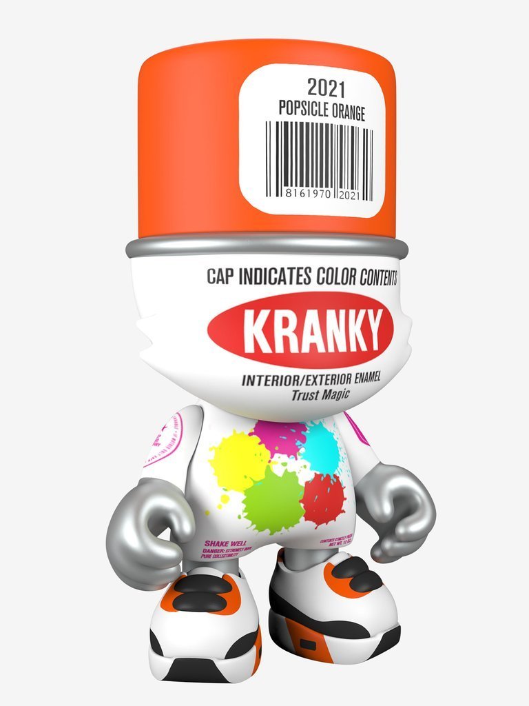 Popsicle Orange SuperKranky 8-inch vinyl toy by Sket One x Superplastic Available Now - Tenacious Toys®
