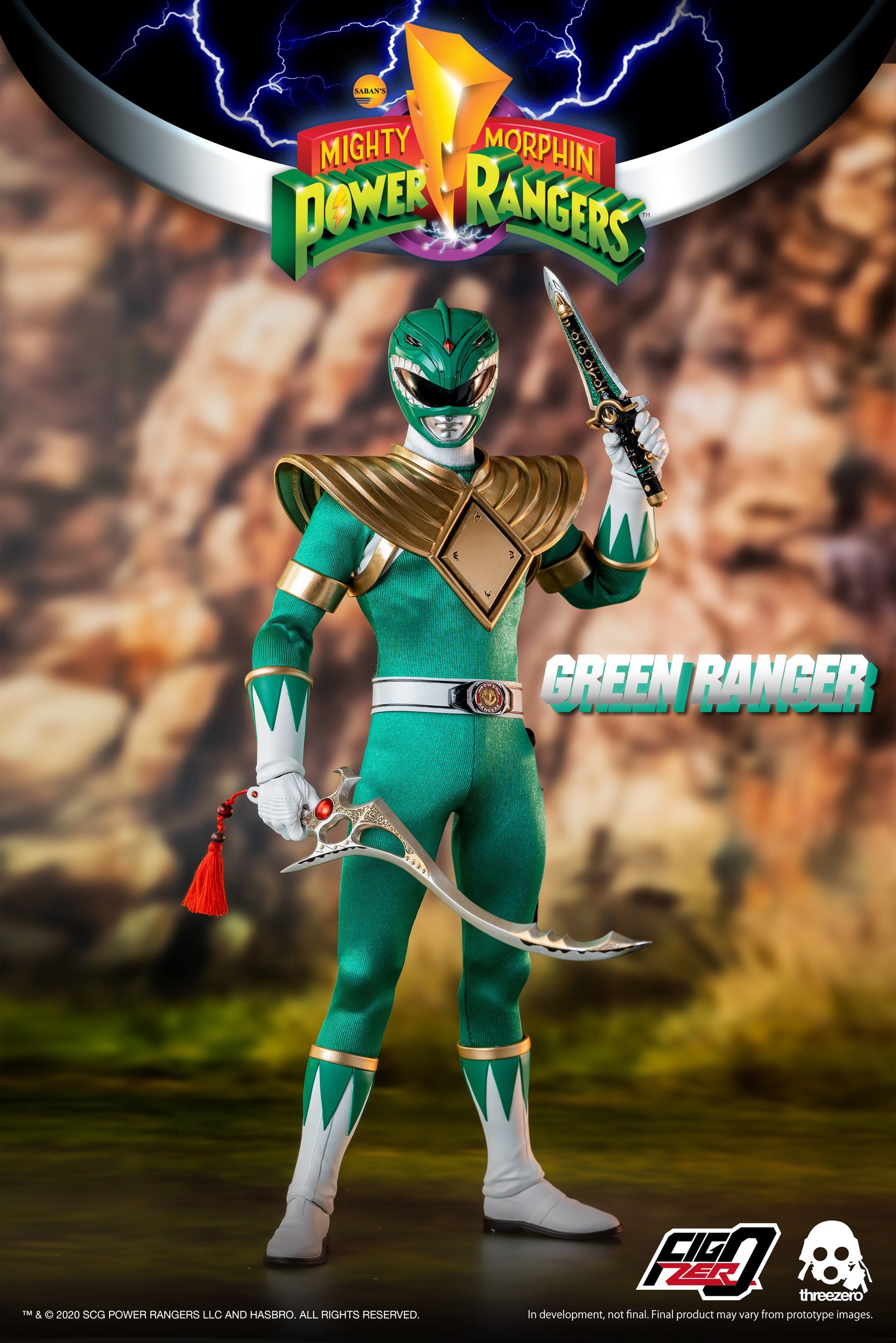 Mighty Morphin Power Rangers Green Ranger 1/6 scale action figure by ThreeZero Available Now