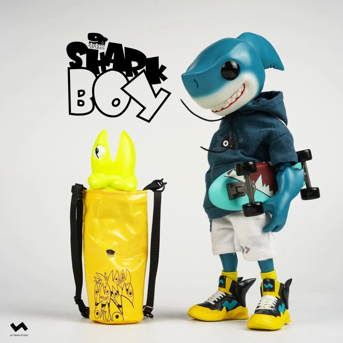 Preorder Shark Boy 2GO 8-inch action figure by Momoco x JT Studio - Tenacious Toys®