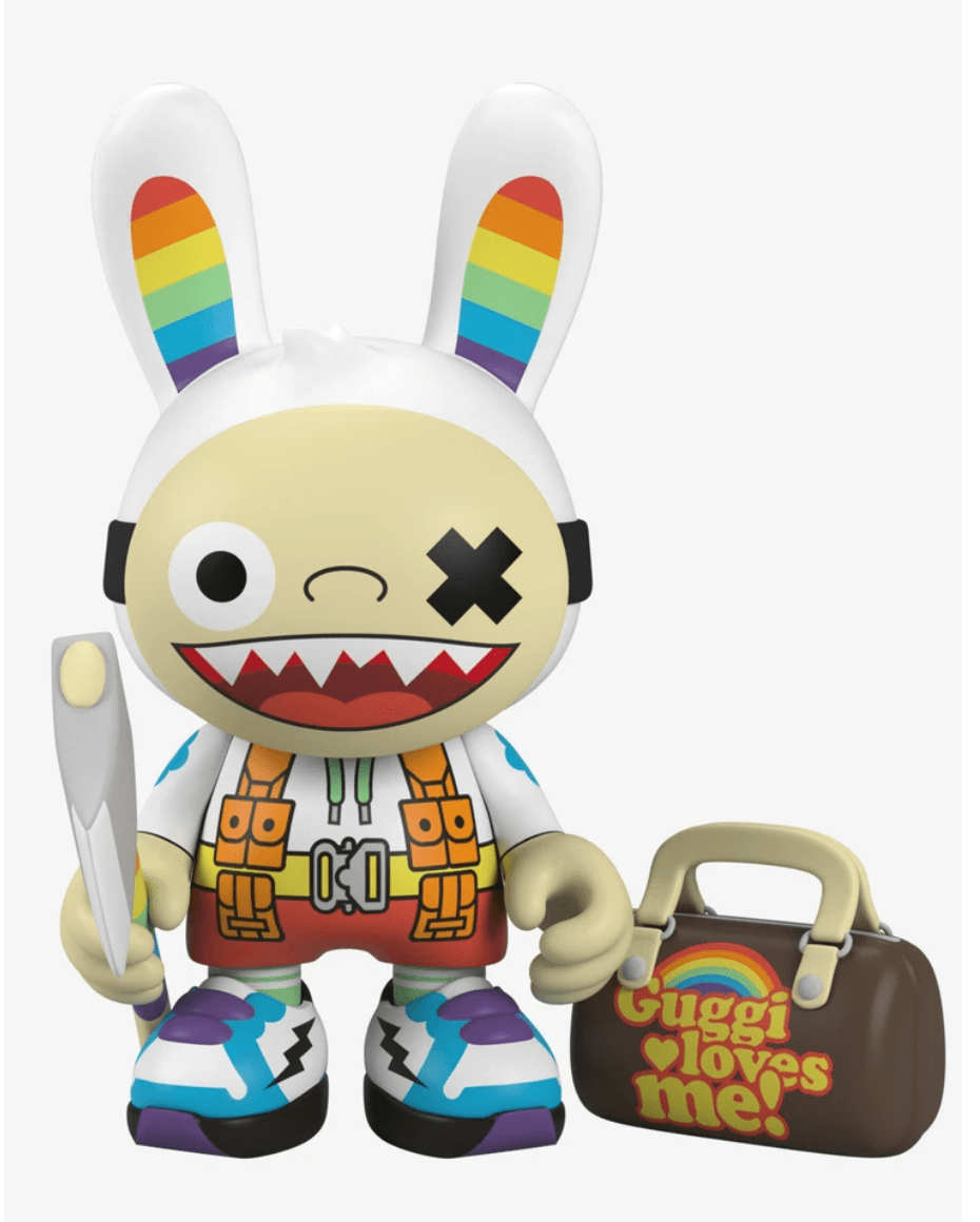 PRIDE Fashion EDC SuperGuggi 8" vinyl figure by Guggimon x Superplastic Available Now - Tenacious Toys®