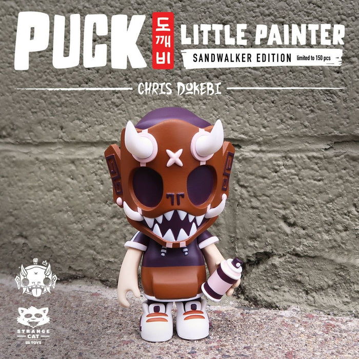 Puck Little Painter Sand Walker 13cm vinyl figure by Chris Dokebi x Strangecat Toys Available Now ! ! ! - Tenacious Toys®
