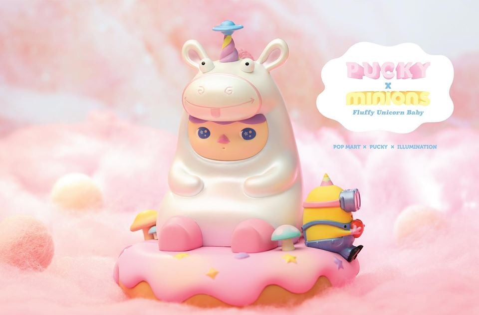 Pucky + Minions Fluffy Unicorn Baby Figure by PopMart Available Now ! ! ! - Tenacious Toys®