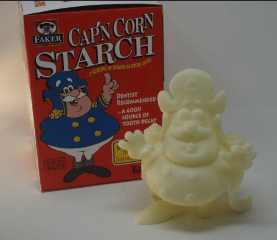 Ron English Cereal Killers Captain Cornstarch - GLOW IN THE DARK Available Now ! ! ! - Tenacious Toys®