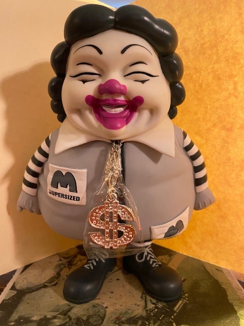 Ron English MC Supersized 10.5 inch figure Gray 027 Available Now - Tenacious Toys®