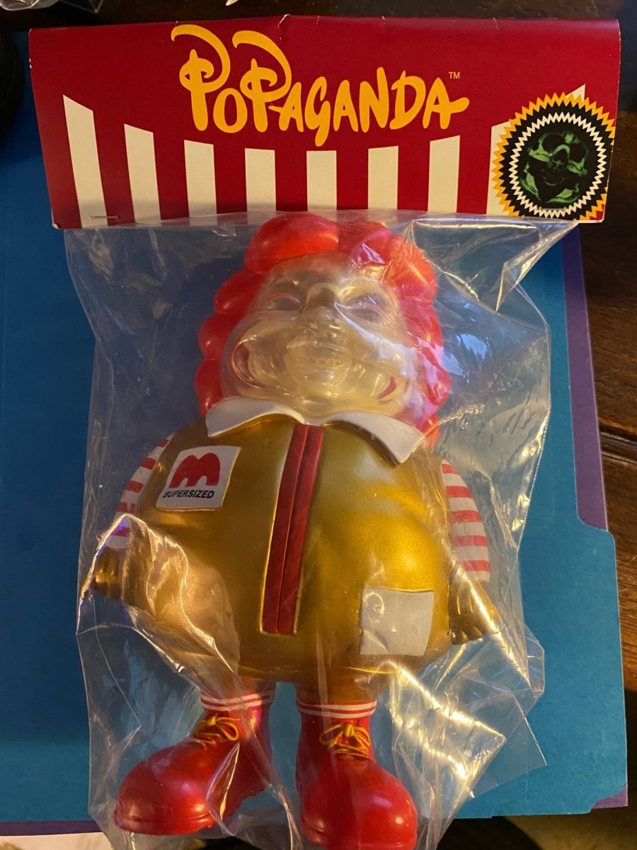 Ron English MC Supersized 7 inch figure 013 Gold Available Now ! ! ! - Tenacious Toys®