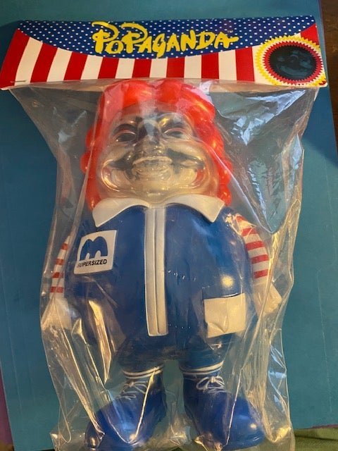 Ron English MC Supersized 7 inch figure 016 Red White Blue Available Now - Tenacious Toys®