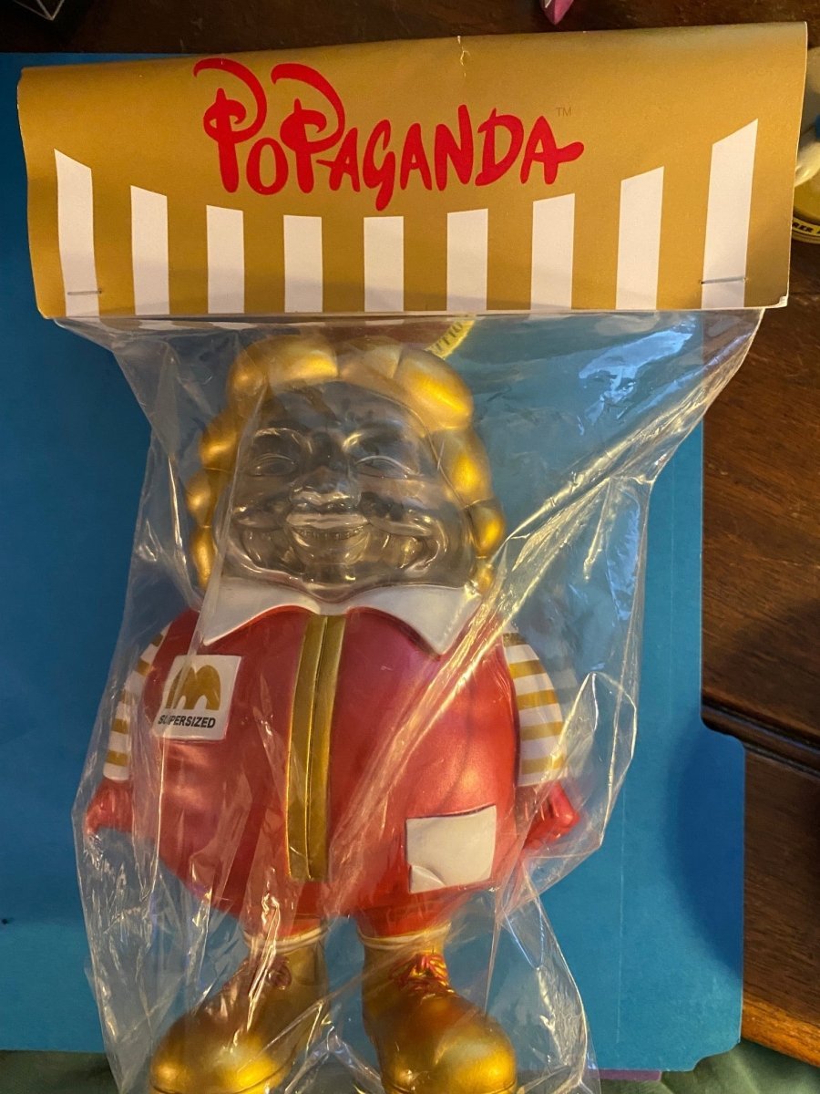 Ron English MC Supersized 7 inch figure 018 Dark Gray Available Now - Tenacious Toys®