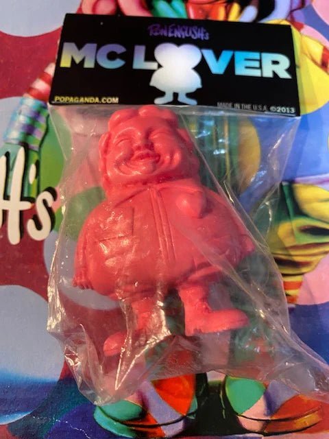 Ron English McLover figure Pink edition- signed by English Available Now - Tenacious Toys®
