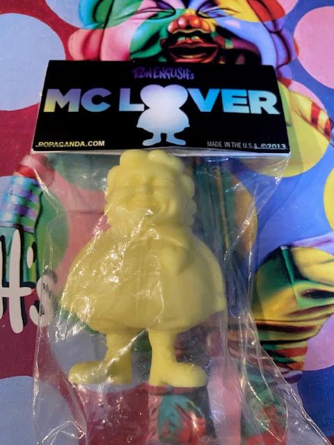 Ron English McLover figure Sunshine Edition signed by English Available Now - Tenacious Toys®