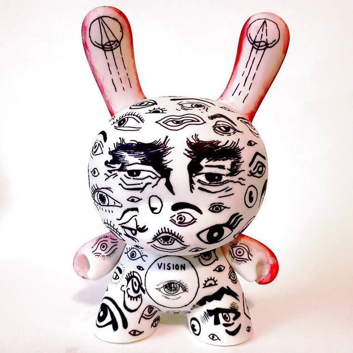 Sad Eyes 7-inch custom Dunny by Eric Mckinley Available Now - Tenacious Toys®