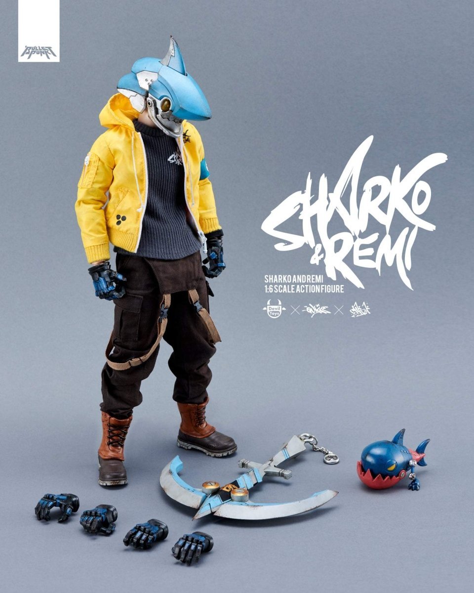 Sharko & Remi OG Yellow Submariner Edition action figure by Chk Dsk x Quiccs x Devil Toys PREORDER now ! ! ! - Tenacious Toys®
