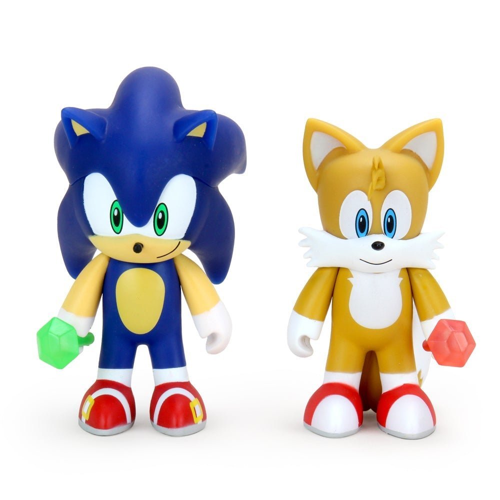 Sonic the Hedgehog 3-inch vinyl toy 2-Pack Sonic and Tails by Kidrobot Avqailable Now - Tenacious Toys®