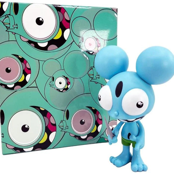 Space Monkey Blue by Dalek 6-inch vinyl figure Available Now - Tenacious Toys®