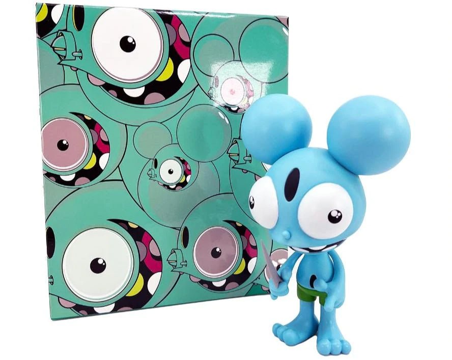 Space Monkey Blue by Dalek 6-inch vinyl figure Available Now - Tenacious Toys®