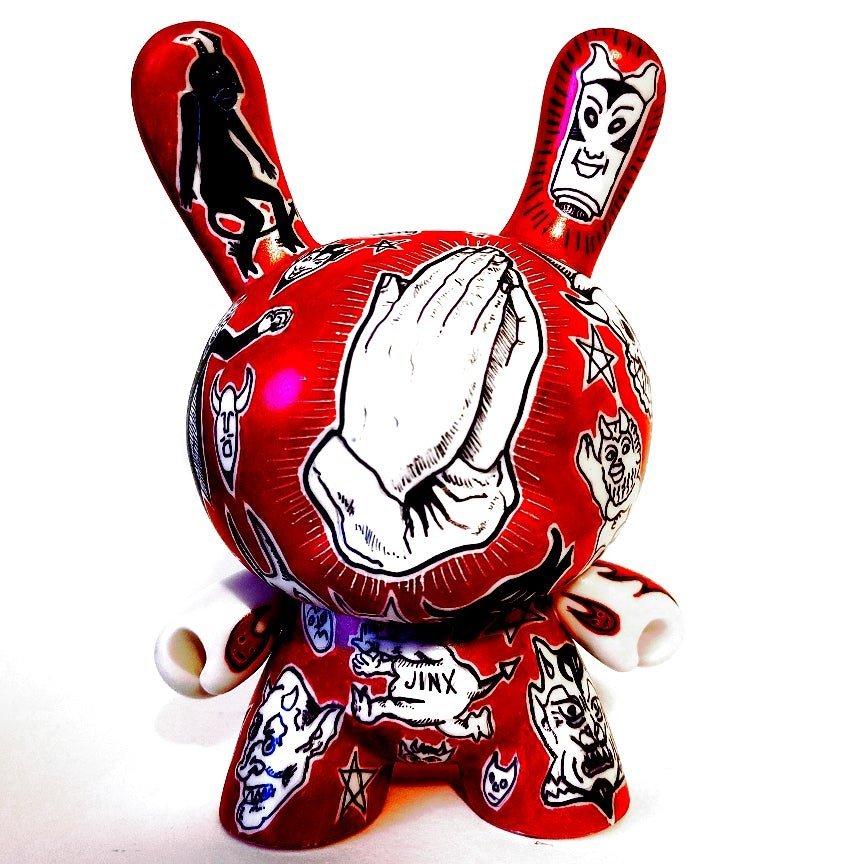 Temptation 7-inch custom Dunny by Eric Mckinley Available Now ! ! ! - Tenacious Toys®