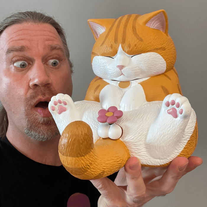 Tenacious Crotch Staring Cat 300% Orange Tabby Exclusive Drops Jan 15th - Tenacious Toys®