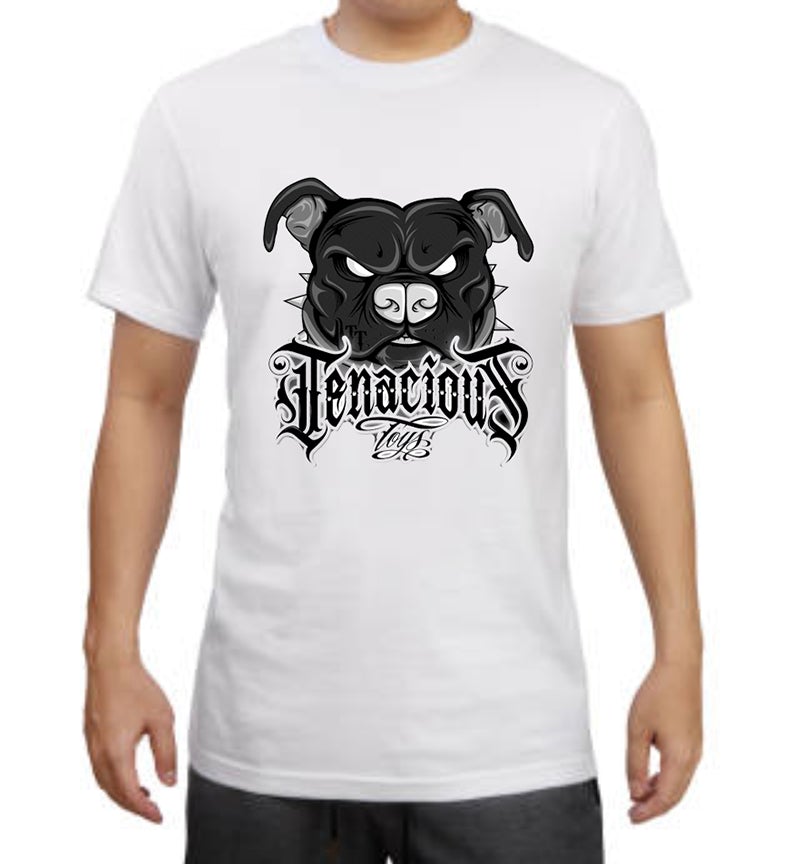 Tenacious Toys Basic White Logo Tee Shirt Available Now - Tenacious Toys®